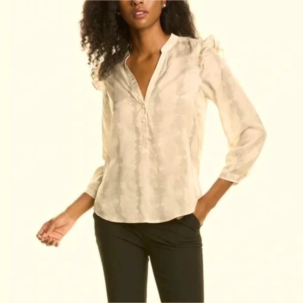 Brochu Walker‎ shirt romare popover blouse lumina combo professional quality XS